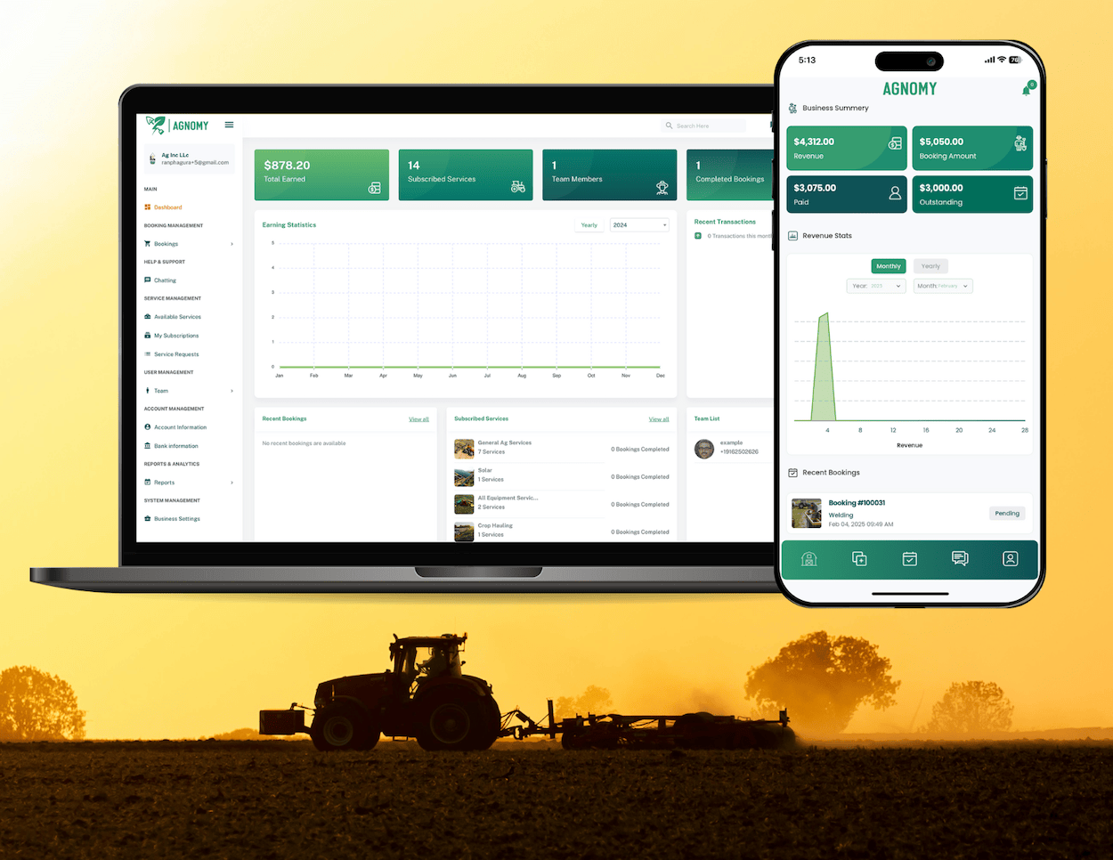 Agnomy Service Manager App